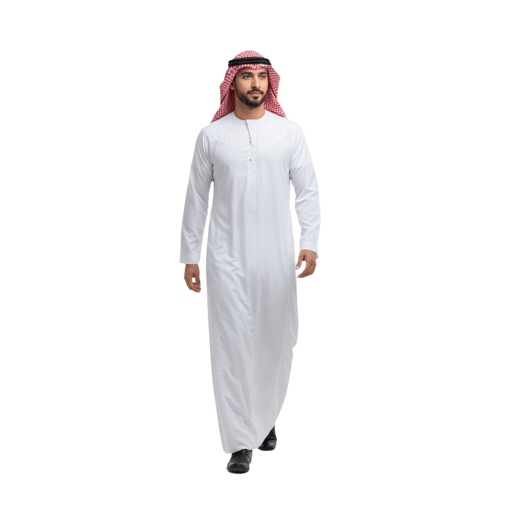 Man in traditional thobe people PNG transparent cutout
