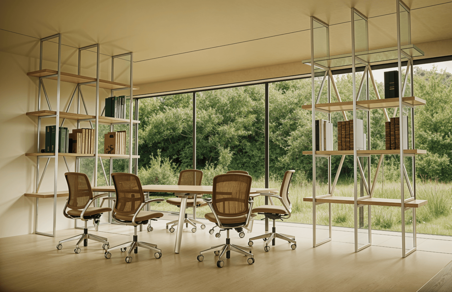 Architectural render after AI enhancement with Gendo