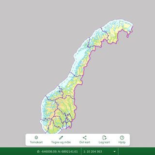 Topographic map