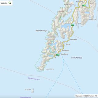 Moskenes planning and zoning map