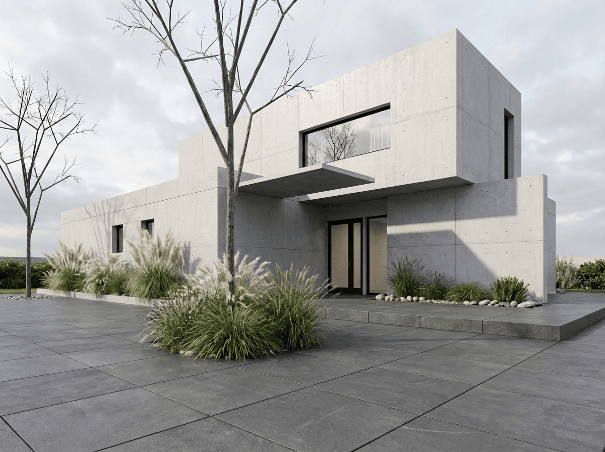 AI material variation A — timber facade
