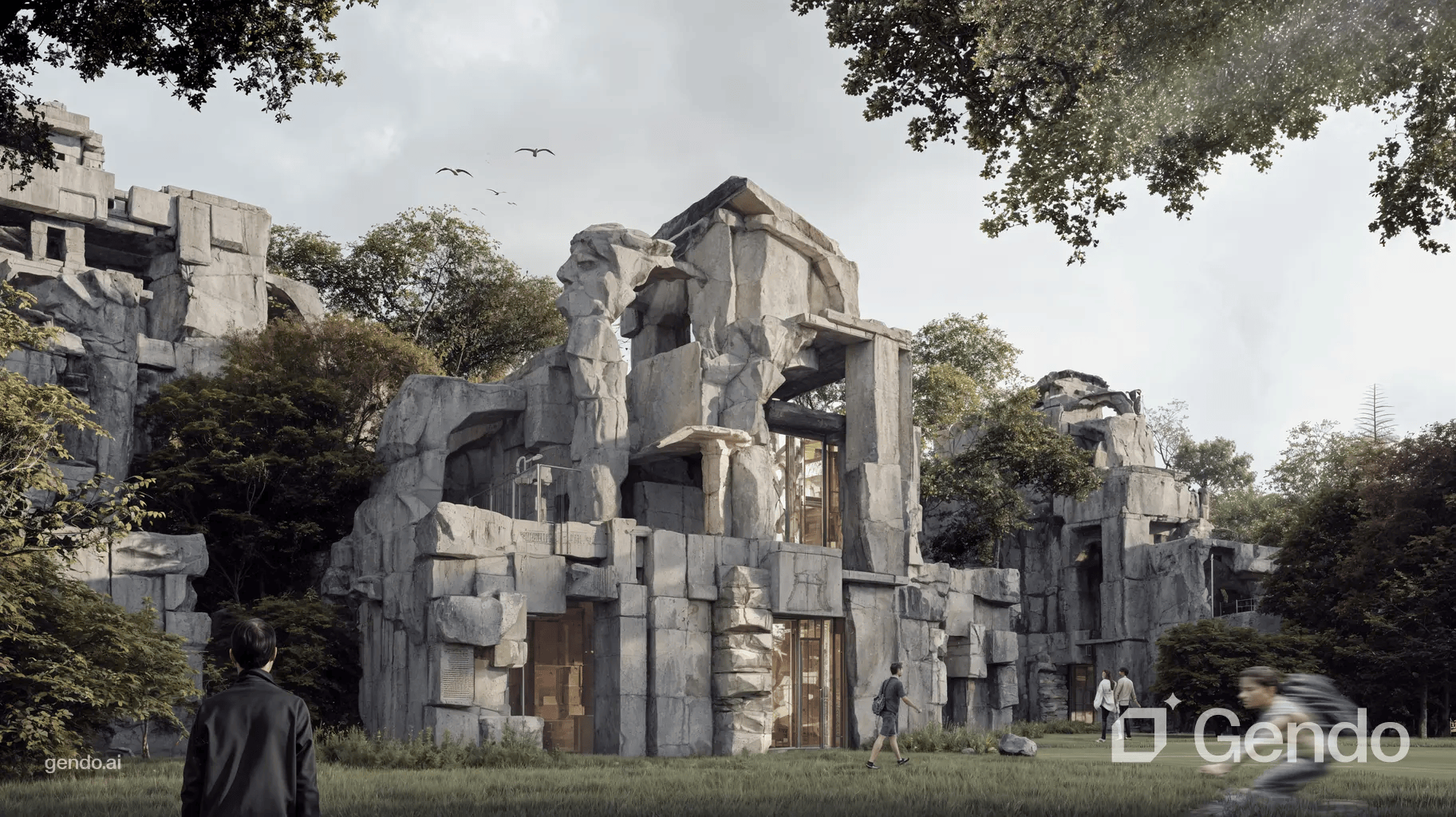 Gendo AI architectural render showing design intent preservation